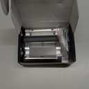 Home Security Door Lock, 2 Pack Childproof Door Reinforcement Lock with 3 Inch Stop Withstand 800 lbs for Top Front Inward Swinging Door, Upgrade Flip High Night Lock to Defend Your Home Kids (Silver)