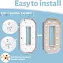 4FT Marquee Light Up Numbers 0,Party Decoration Large Marquee Light Up Letters with Weighted Water Bag,Pre-cut Foam Board Set Can Be Used for Birthdays,Weddings,Baby Anniversaries