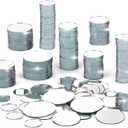 250 Pieces Small Circle Craft Mirror, Mini Round Glass Crafts Mosaic Mirror Tiles for Crafts and DIY Projects Supplies Home Decoration, 0.75 Inch, 1 Inch, 1.2 Inch, 1.5Inch