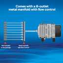 AquaMiracle Aquarium Air Pump Commercial Air Pump with Aluminum Housing, 600/1000/1200/1750GPH Fish Tank Bubbler Pond Aerator for Aquariums, Ponds, Hydroponics