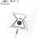 3-in-1 Mount for Starlink Mini with DC Extension Cable 18CM, Replacement Kickstand with 1/4" Tripod Adapter Supports 110 Flat-Surface Angle,Pipe,Tripod and Clamps Mount,Outdoor Camping