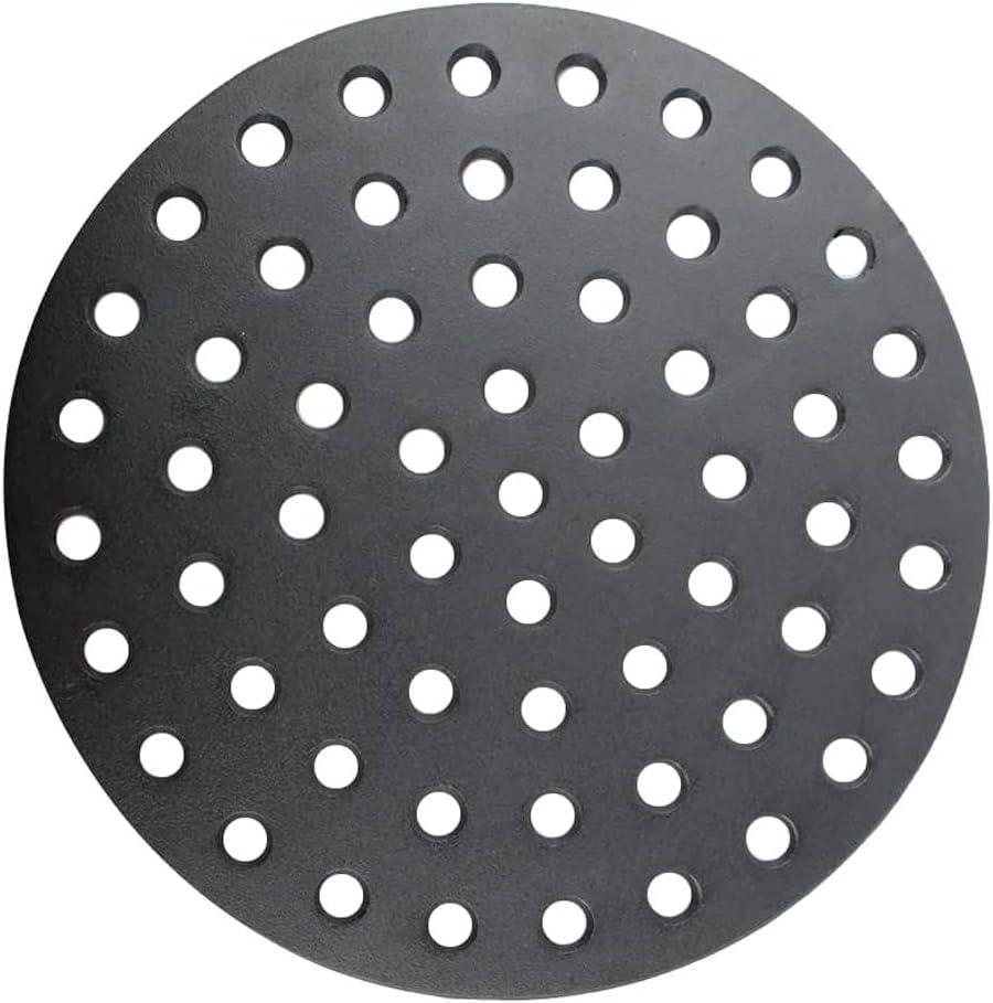 17 inch Round Cast Iron Fire Grate Replacement Parts for XLarge Big Green Egg,Fire Grate Bottom Grate Grill Parts for Weber 22" Charcoal Grill,XL Big Green Egg Accessories