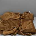 StangH Velvet Curtains 84 inches - Gold Brown Blackout Thermal Insulated Window Drapes for Living Room, Back Tab Luxury Home Decor Curtains for Bedroom Sliding Door, W52 x L84, 2 Panels