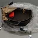 2-in-1 Pre-Seasoned Cast Iron Dutch Oven Pot with Skillet Lid Cooking Pan, Cast Iron Skillet Cookware Pan Set with Dual Handles, Indoor Outdoor for Bread/Frying/Baking/Camping/BBQ, 5 Qt