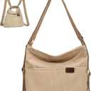 Corduroy Shoulder Tote Bag for Women Large Capacity Multi-Pocket Shoulder Bag Everyday Bag for Women Work Travel College Beige Everything Tote Bag