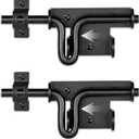 Slide Bolt Gate Latch with Padlock Hole, Heavy Duty Fence Slide Latches Outdoor Doors for Wooden Fence, Shed Door, Vinyl Door