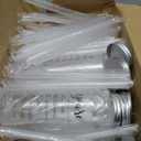 Skylety 24 Pack Employee Appreciation Gifts Bulk for Men You Are Awesome Black Cups 13.5 oz Plastic Skinny Tumbler with Straw Lid Inspirational Cups for Team Office Customer Coworker Staff