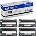 4-Pack BK/C/M/Y DR221CL Drum Unit: Compatible DR221CL DR-221CL Replacement for Brother HL-3140CW 3150CDN 3170CDW 3180CDW MFC-9130CW 9140CDN 9330CDW 9340CDW DCP-9015CDW 9020CDN Printer