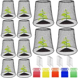 12Pcs Chicken Wire Cloche Plant Covers,Durable Garden Cloches for Plants,Metal Netting Plant Protectors from Animals for Keeping Bunnies Chicken Squirrels Birds Other Out