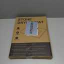 Large Stone Dish Drying Mat for Kitchen Counter, 2 PCS Quick Dry Stone Mats, Foldable Water Absorbing Diatomaceous Earth Drying Dishes Pad for Countertop Bottles Utensils Cup(Dark gray 24"x16"&8"x4")