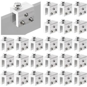 24PCS Standing Seam Roof Clamps, Metal Roof Fixing Clamps, Racking Bracket for Solar Panel Module Installation, Starlink Base, Heat Cable and Snow Guard Attachment