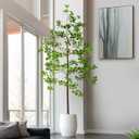 Erimda Faux Black Olive Tree 6ft, Faux Plants Indoor Large Tall Tree Artificial Shady Lady Tree with Natural Wood Trunk & Realistic Leaves, Fake Olive Plant for Home Office Indoor Decor