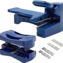 Luomorgo 2 Pcs Edge Banding Trimmer & Handle Edge Trimmer, Mini Plastic PVC Plywood Melamine Wood Veneer Double Edge Band Cutter, Manual Trimming Woodworking Tool