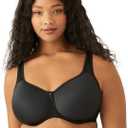 Wacoal Women's Basic Beauty Contour T-Shirt Bra (36D, Black)