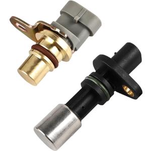 Camshaft Position Sensor & Crankshaft Position Sensor Compatible with Chevy S10 Cavalier GMC Sonoma Isuzu Hombre Pontiac Sunfire L4 2.2L, Replacement for 907-706, 917-784