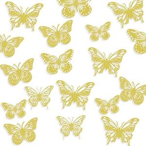 SHENGSEN 3D Butterfly Wall Decor - 72 PCS,Gold Butterfly Decorations for Birthday Cake,Wall Room Decor（4 Styles 3 Size), Pack of 2