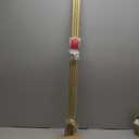 Ycolnaefllr 1 Inch Diameter Double Curtain Rod Set for Windows Heavy Duty Double Window Treatment Curtain Rod Adjustable from 48 to 84 Inch, Resin Finials with Curtain Holdbacks,Gold