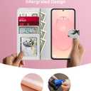DEENAKIN for Samsung Galaxy S25 Edge Wallet Case with Card Holder + Cash Clip, RFID-Blocking, Military-Grade Protection & UV-Printed Artwork, Magnetic Closure with Leather Kickstand - Ink-Black Bow
