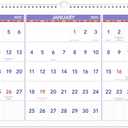AT-A-GLANCE 2026 Wall Calendar, 24" x 12", Large, Horizontal, 3-Month Reference (PM142826)