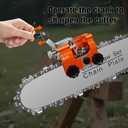 QTG Manual Chain Saw Sharpener,Adjustable Clamp & Precision Guide,Portable Metal Attachment,8-22" Chain/Electric Saws