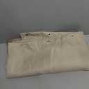 Dynamene Beige Fabric Shower Curtain - Waffle Textured Heavy Duty Cloth Shower Curtains for Bathroom, 256GSM Hotel Spa Luxury Weighted Bath Curtain Set with 12 Plastic Hooks,72x72, Beige/Khaki