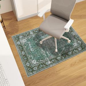 Office Chair Mat for Hardwood Floor, 48"x36" Easy Glide Computer Desk Mat Protector for Rolling Chair Under Desk Rug Nonslip Backing, Machine Wash (Modern), 36"x48"