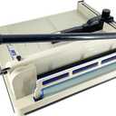 HFS(R) Heavy Duty Guillotine Paper Cutter 400 Sheet Capacity | Solid Steel Construction (A3-17'' paper cutter)