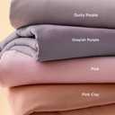 Bedsure Pink Clay Duvet Cover Queen Size - 3 Pieces Prewashed Cotton-Like Extra Soft Bedding Set, Includes 1 Duvet Cover 90x90 Inches with Zipper Closure & 2 Pillow Shams, Comforter Not Included