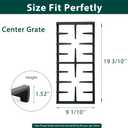 WB31X27150 Burner Grates Cooktop Replacement Parts for GE Grates JXGRATE1 GE Range Grates Center Grate Gas Stove Parts Stove Grates JGB735SPSS Cast Iron Grates JGBS66REKSS Cooktop Grates 1 Pcs
