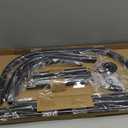 Shower Curtain Rod Hoop Square Shape Bathroom Heavy Duty No Rust Oval Shower Rod 58.3"x24" for Clawfoot Tub,for Free Standing Tubs Bronze