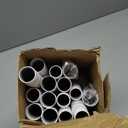 White Extra Long Curtain Rod 30 to 214 inch, Heavy Duty Curtain Rods for Windows with Modern End Caps, 1 inch Drapery Rods Set for Outdoor Patio, Adjustable Curtain Rod for Room