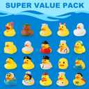 Arttyma Rubber Ducks in Bulk,Assortment Duckies for Jeep Ducking Floater Duck Bath Toys Party Favors (100-Pack)