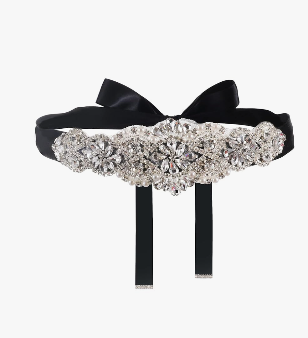 yanstar Handmade Bridal Belt Wedding Belts Sashes Rhinestone Crystal Beads Belt For Bridal Gowns