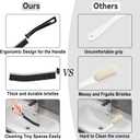 9 Pcs Hard Bristle Crevice Cleaning Brush,Multifunctional Corners Gap Cleaning Brush,Crack Cleaner Tools for Housekeeping,Bathroom Accessories,Home, Kitchen, Window,Sink,Faucets,Shower,Toilet, Grout