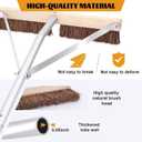 Leaf Roof Brush and Roof Rake, Adjustable Length Roof Cleaning Tool, Remove Roof Leaves Safely, with Natural Brush Head, Lightweight, Easy to Use & Store (21ft)