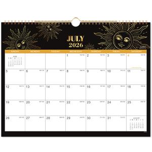 Calendar 2026-2027 - 2026-2027 Wall Calendar, July 2026 - December 2027, 15" x 11.5", Wall Calendar 2026-2027, 18 Monthly Calendar with Twin-wire Binding, Thick Paper, Hanging Hook - The SunPack of 2