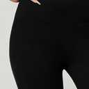 Conceited High Waisted Ultra Soft Leggings for Women - Full Length, Capri Length and Biker Shorts - Available in Plus Size (Black, XL)