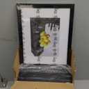 8x10 Picture Frame Set of 9, Display Pictures 5x7 with Mat or 8x10 without Mat, Multi Collage Gallery Square Photo Frames for Wall or Tabletop, Black