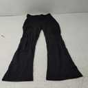 Zenana Women Fold Over Waist Cotton Stretch Flare Leg Boot Cut Yoga Pants Leggings, M