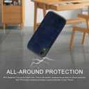 DJDUCK Designed for iPhone XR Case Wallet with Card Holder, [Magnetic Clasp Cover] [RFID Blocking Leather Protection] Shockproof Women Men Cases 6.1 Inch for Apple XR Dark Blue
