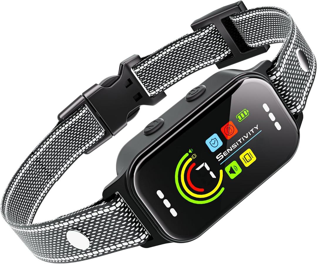 Dog Bark Collar,Bark Collar for Large Medium Small Dogs 8-130lbs, Smart AI Barking Collar,Bark Training Collar