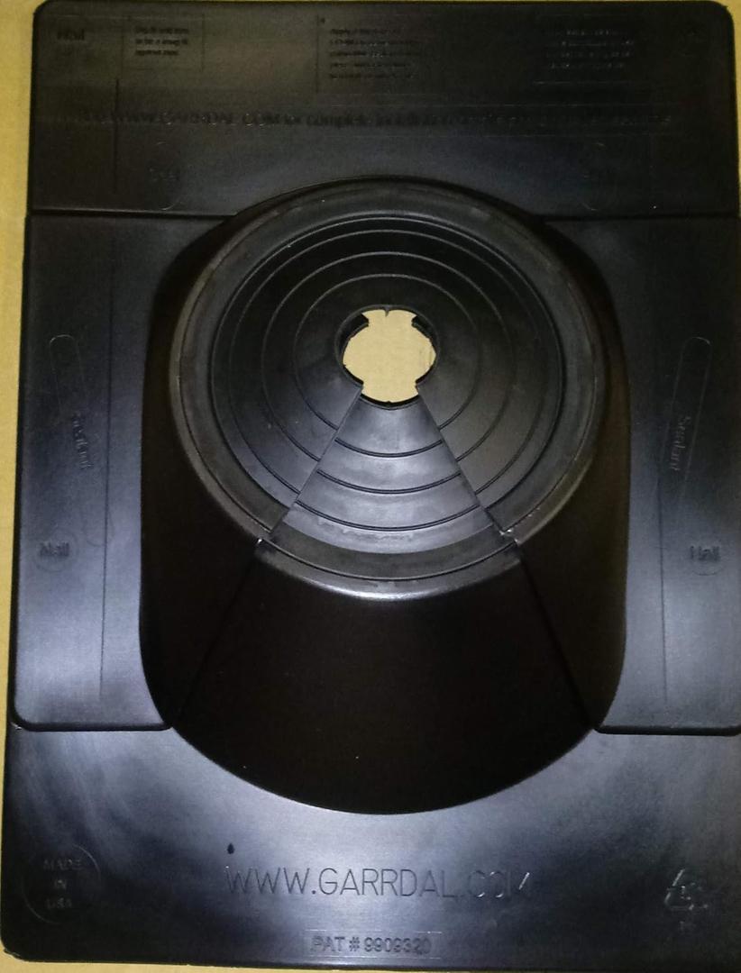 2 piece retrofit pipe flashing