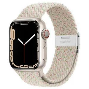 Nylon Sport Loop Watch Bands Compatible with Apple Watch Band Ultra 49mm 45mm 44mm 42mm 41mm 40mm 38mm, Soft Braided Woven Strap for iWatch Series10/9/8/7/6/5/4/3/2/1/SE,Women Men Pack of 2