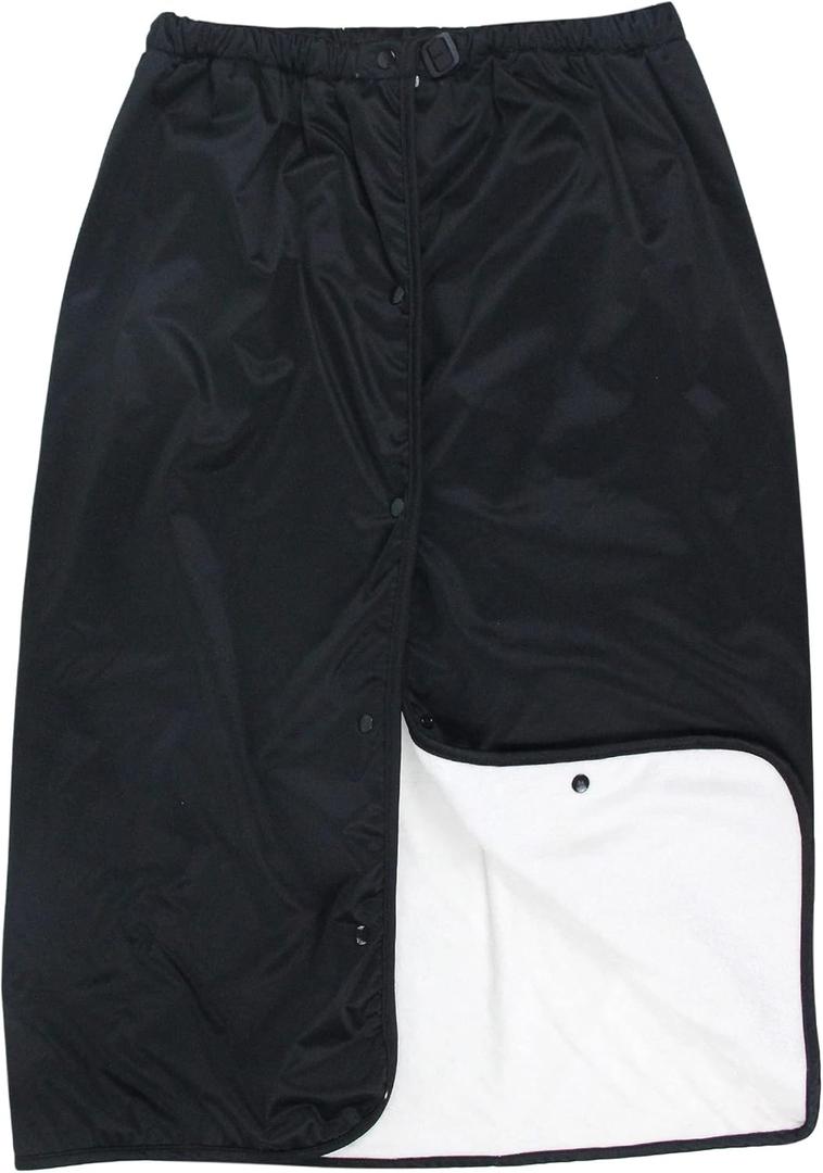Large Cotton Wearable Incontinence Bed Pads Washable - Adult Diaper Skirt for Highly Absorbency - Washable Bed Mats for Bedwetting - Reusable Incontinence Bed Mattress Mats for Adults, Kids (Black)