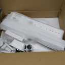 Freestanding Vacuum Stand Holder Compatible with V15 Detect, V11 V10 V8 V7 V6 Cordless Vacuum Cleaners, Floor Docking Station Metal Organizer Bracket with 6 Hooks, White