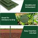 AGTEK Garden Stakes 48'' Plant Sticks, 50PCS Plastic Coated Steel 4ft Plant Stakes Support for Growing Climbing Plants, Tomato Stakes Gardening Supplies
