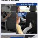 Seat Back Protectors for Kids, Car Kick Mats for Back of Front Seats with Large Pocket Organizer, Waterproof, Protects Against Dirt, Scuffs & Scratches, Fits Most Vehicles, 2PCS (Gray)
