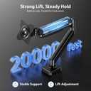 Acer Single Monitor Mount, Fully Adjustable Monitor Arm Fits 17 to 34 Inch Screens, Gas Spring VESA Mount with C-Clamp & Grommet Base, Computer Desk Arm with Tilt Swivel Rotate Supports 4.4-19.8 lbs
