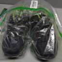 Boys Girls Hiking Trail Shoes Waterproof Slip Resistant Outdoor Trekking Walking Running Sneakers(1Little Kids) (Black/Green)