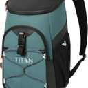 Titan by Arctic Zone Backpack Cooler, Insulated Soft Sided Bag with Leak Proof Lining and Padded Straps, for Lunch, Picnic, and Travel, 24 Can Capacity (Jungle Hunt)